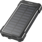 POWER BANK SOLAR 10000MAH 2XUSB-A 1XUSB-C PRETO 12W