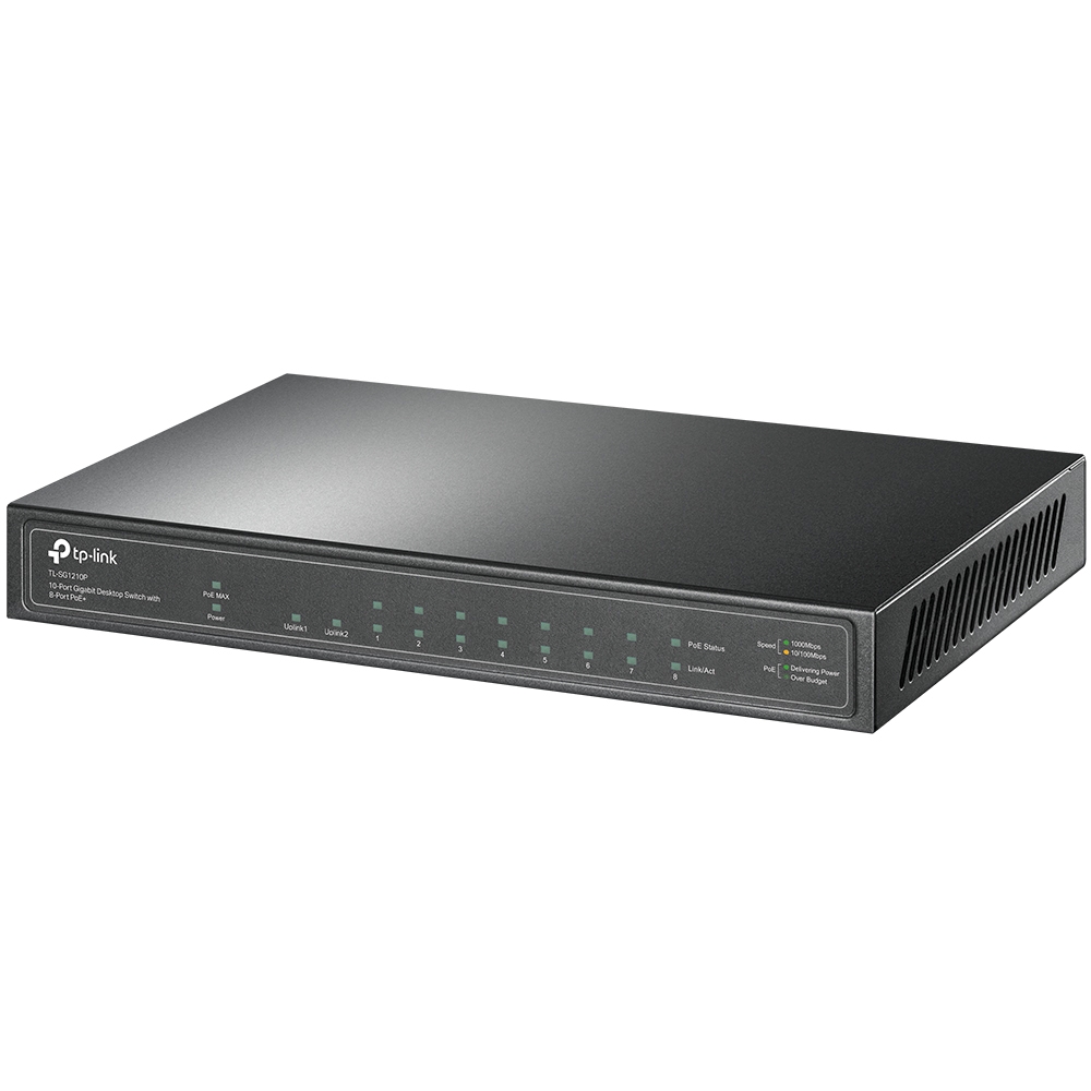 02_Switch TP-Link 10-PORT GIGABIT DESKTOP SWITCH WITH 8-PORT POE+
