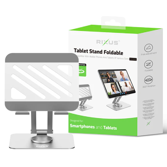 03_Rixus RXHW45 Tablet Stand Foldable Silver