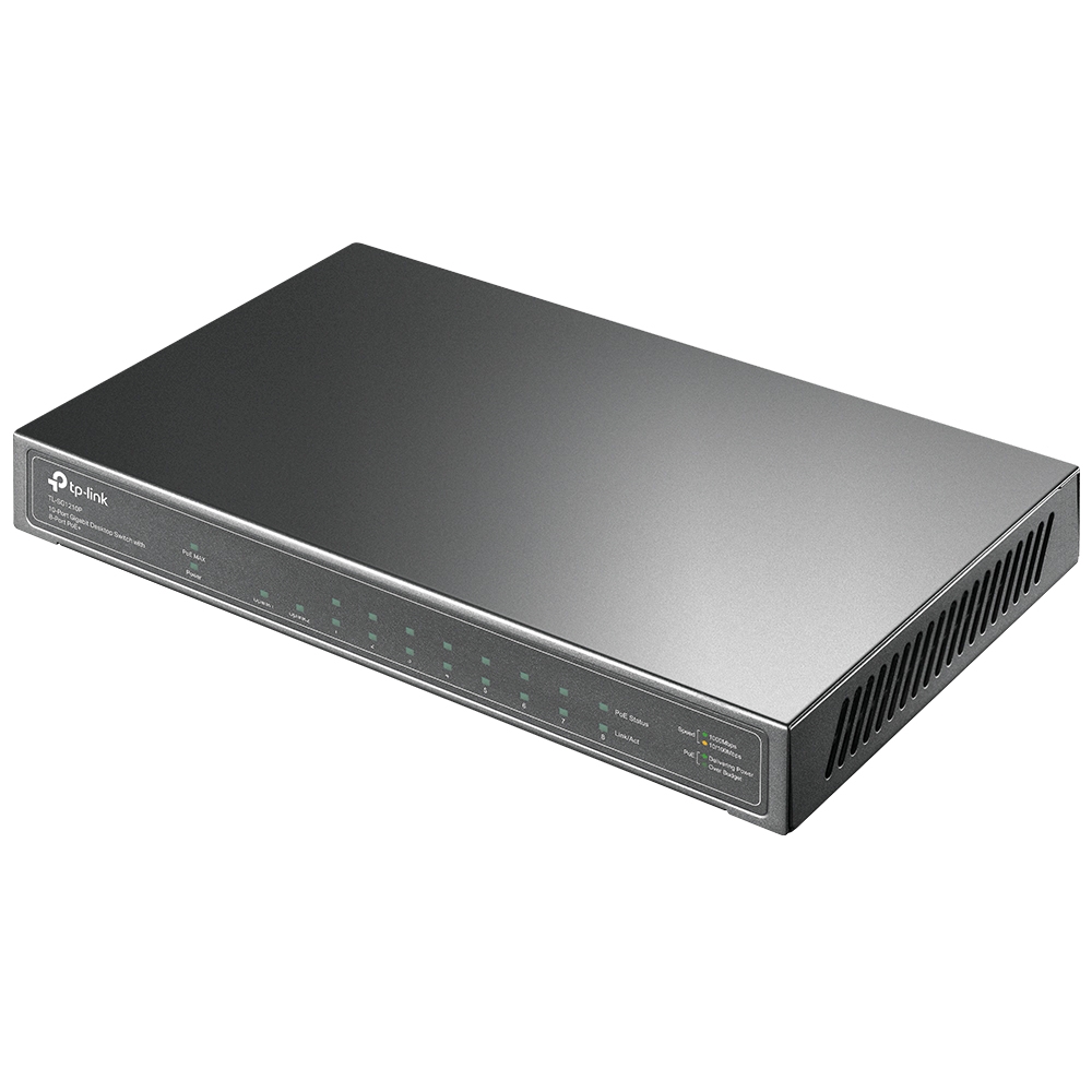03_Switch TP-Link 10-PORT GIGABIT DESKTOP SWITCH WITH 8-PORT POE+