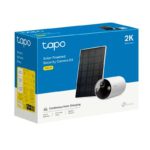 KIT CAMARA IP WIFI EXTERIOR 2K BATERIA E PAINEL SOLAR TC82
