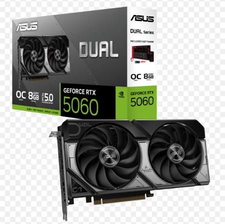 PLACA GRAFICA ASUS DUAL RTX 5060 OC 8GB GDDR7