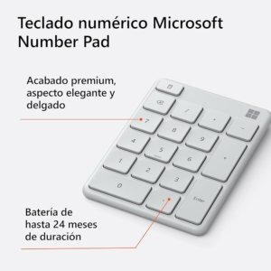 TECLADO NUMéRICO Microsoft Number Pad Glaciar
