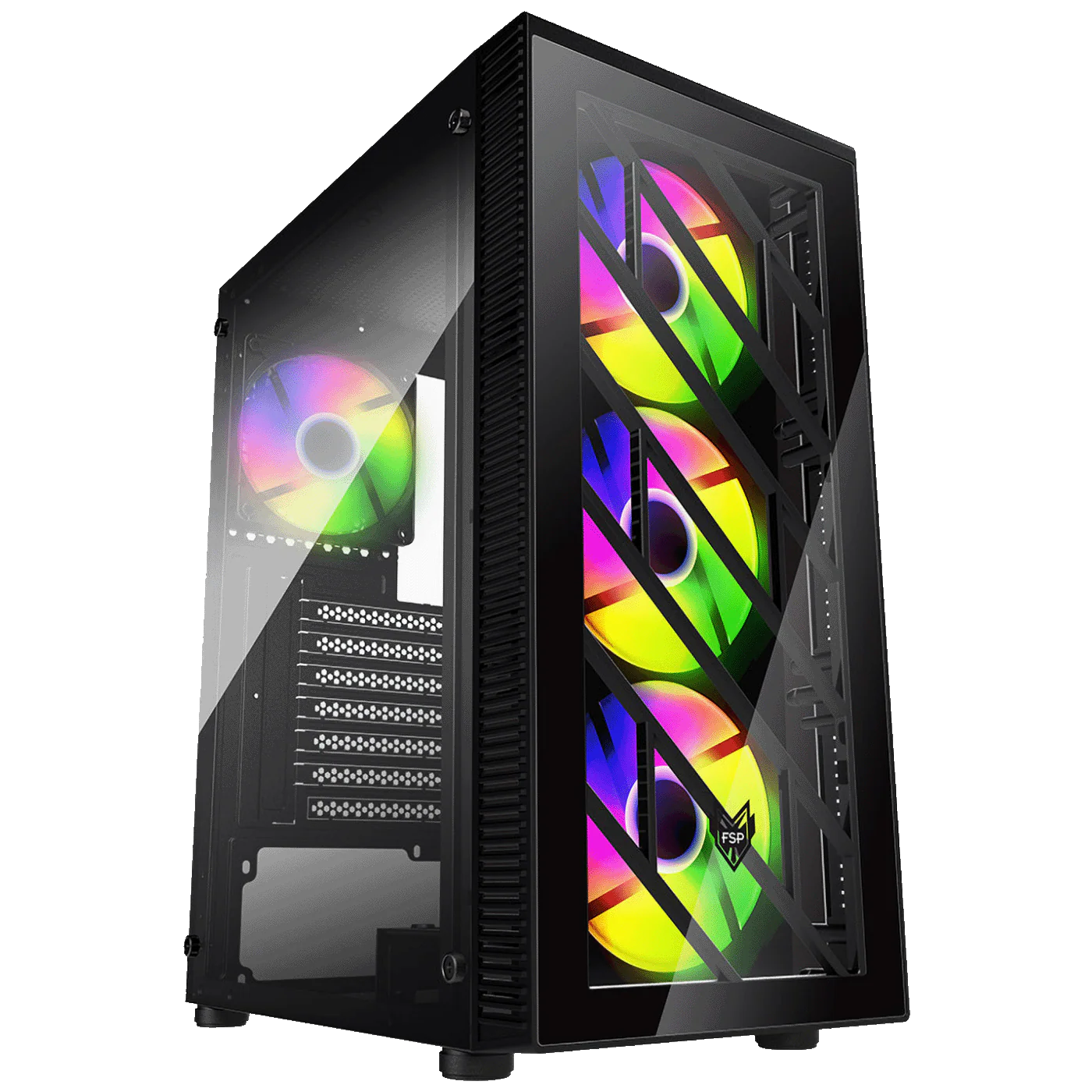 CAIXA ATX FSP CMT192 PRETA 4X FAN 120MM FRGB