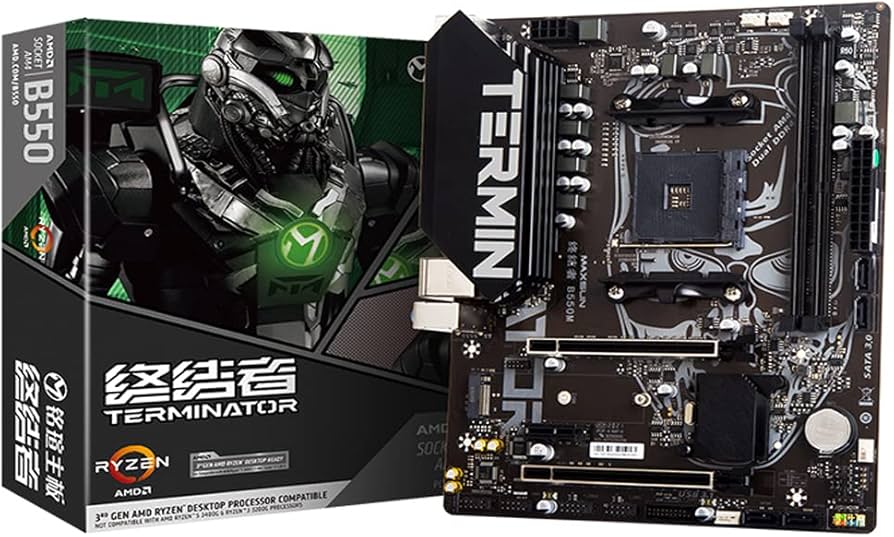 MB B550M AM4 DDR4 4XSATA LAN 2PCIE X16 VGA HDMI MATX - OEM INT