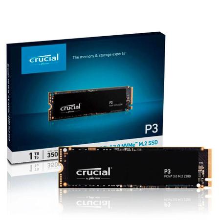 DISCO SSD NVME M.2 2280 CRUCIAL P3 1TB 3500-3000MB