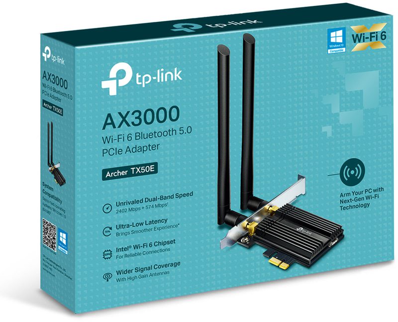 Adaptador TP-LINK PCIe ARCHER TX50E