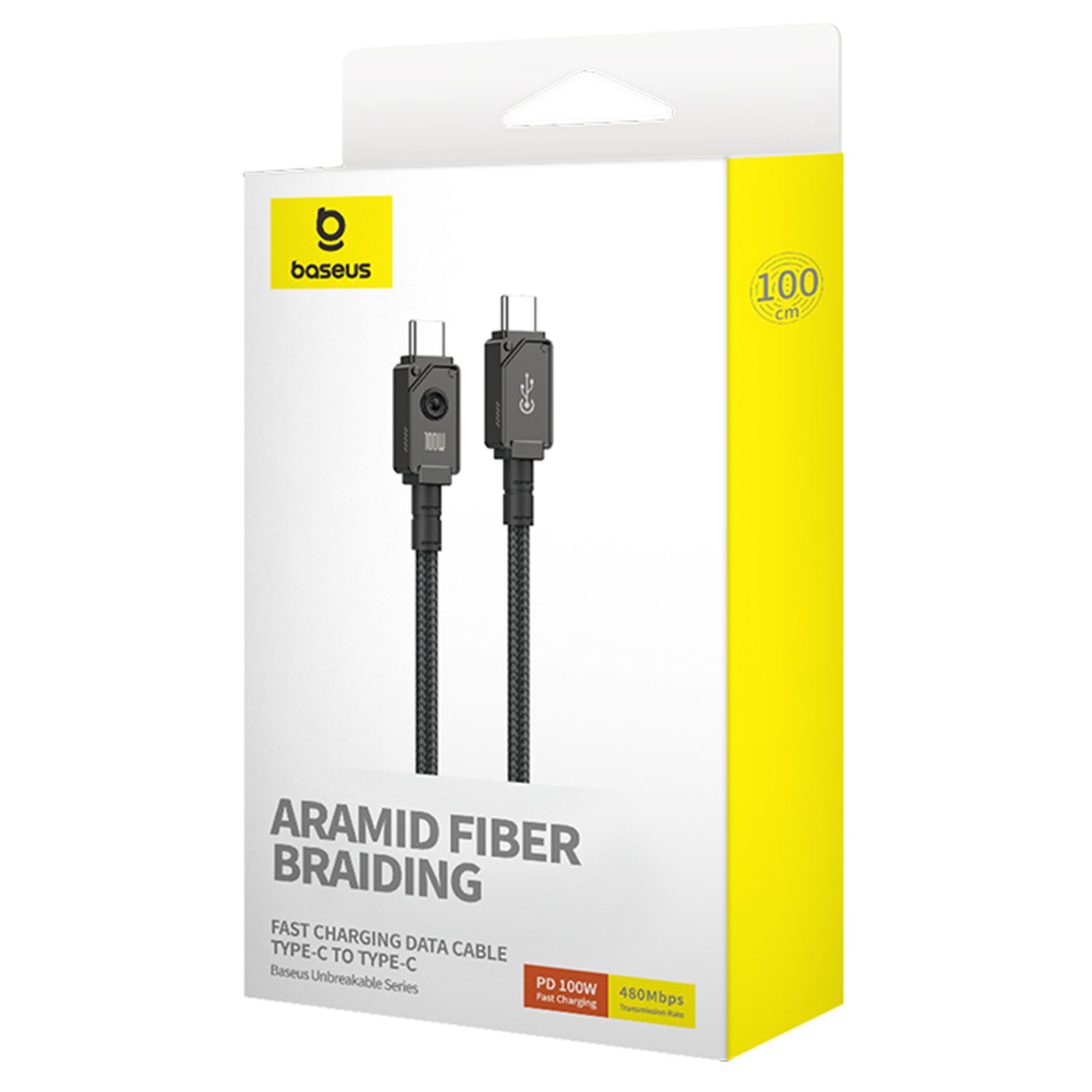 CABO BASEUS UNBREAKABLE USB-C para USB-C1mt 100W