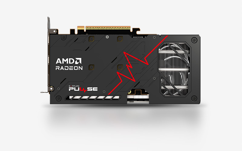 BackPlate PLACA GRAFICA SAPPHIRE GAMING DUAL RX 9060XT OC 16GB GDDR6