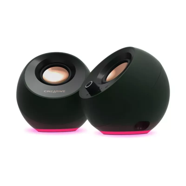 –Cover CREATIVE COLUNAS PEBBLE PRO 2.0 USB-C & BLUETOOTH 5.3 RGB BLACK