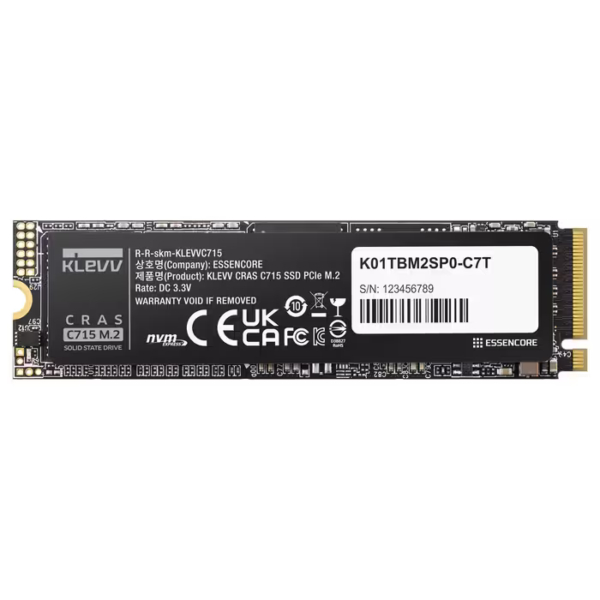 –Cover Disco M.2 2280 KLEVV CRAS C715 512GB