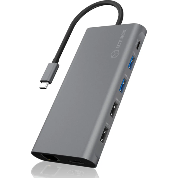 Cover Docking Station USB-C 12-em-1 c- 2×HDMI, DisplayPort, LAN e PD 100W