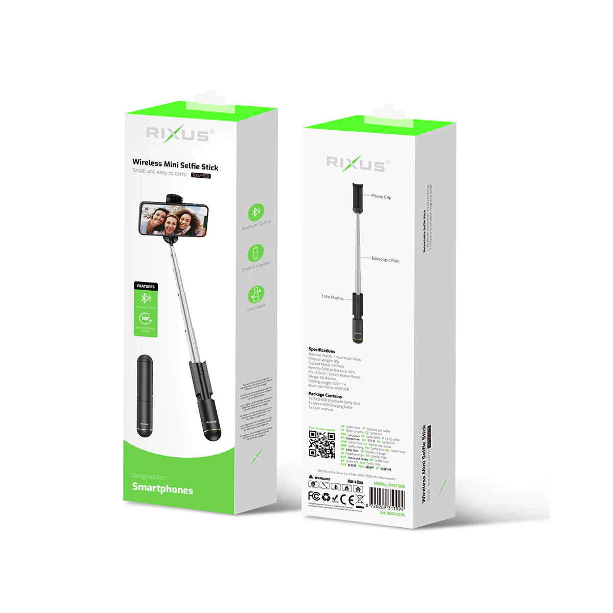 Selfie Stick Mini RIXUS RXSF30B