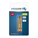 Conjunto de 2 Bits PZ2 50mm revestidos c- titânio - Högert HT1S395