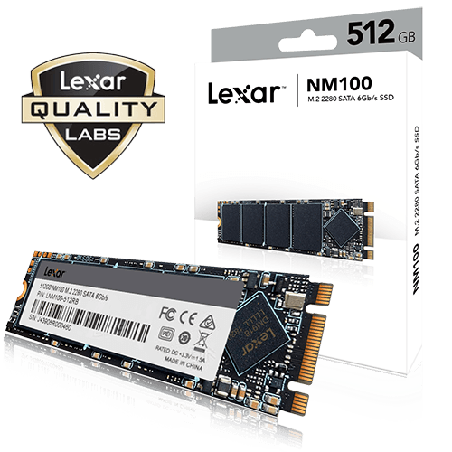 DISCO SSD SATA M.2 2280 LEXAR NM100 512GB MAX 550 - 3D TLC