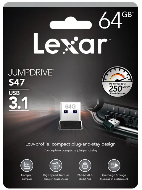Memoria USB LEXAR 64GB S47