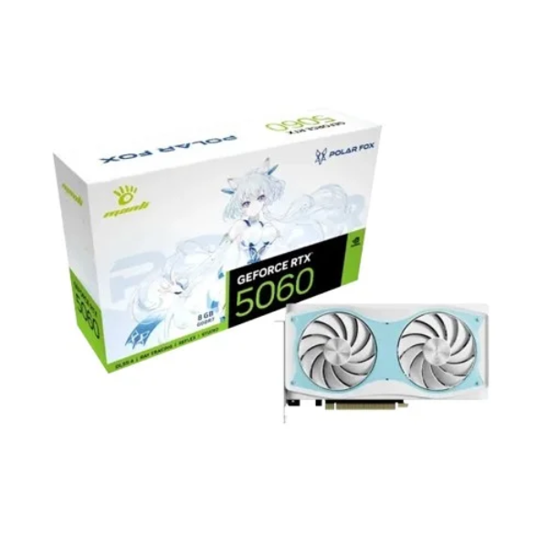 PLACA GRAFICA MANLI POLAR FOX RTX 5060 OC DUAL 8GB GDDR6