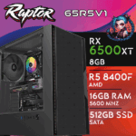 RX 6500XT 8GB | RYZEN5 5500 | 2 x RAM 8GB DDR4 1X8 3200 CL22 | SSD SATA 512GB 550/500