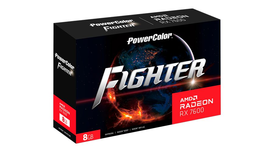PLACA GRAFICA POWERCOLOR AMD RX 7600 FIGHTER 8GB GDDR6