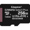 Cartao MicroSD Kingston Canvas Select Plus 256GB class10 UHS-I SDHC(100MB-s-85MB-s)