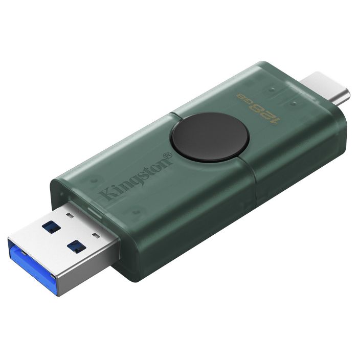 Side Open Pen Drive Kingston 128GB DataTraveler Duo USB 3.2 Dual Type A-Type C