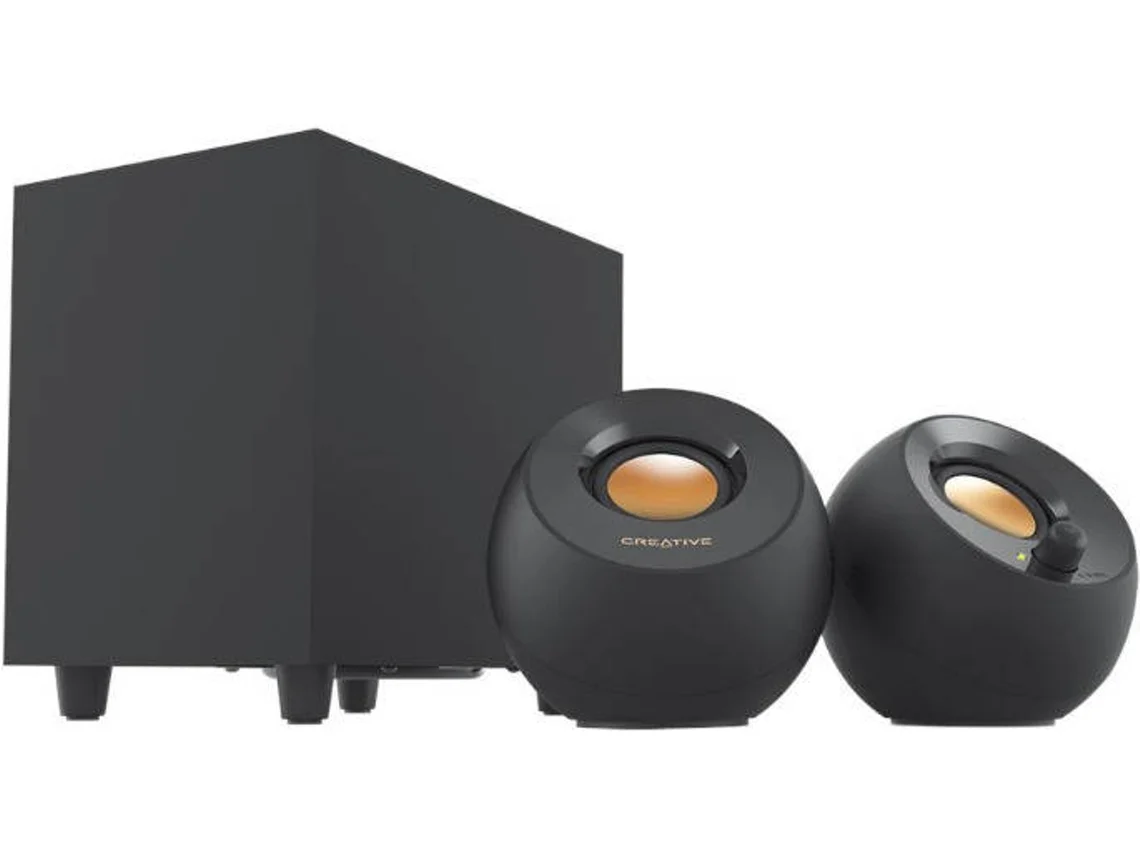 Speakers CREATIVE COLUNAS PEBBLE PLUS 2.1 USB BLACK