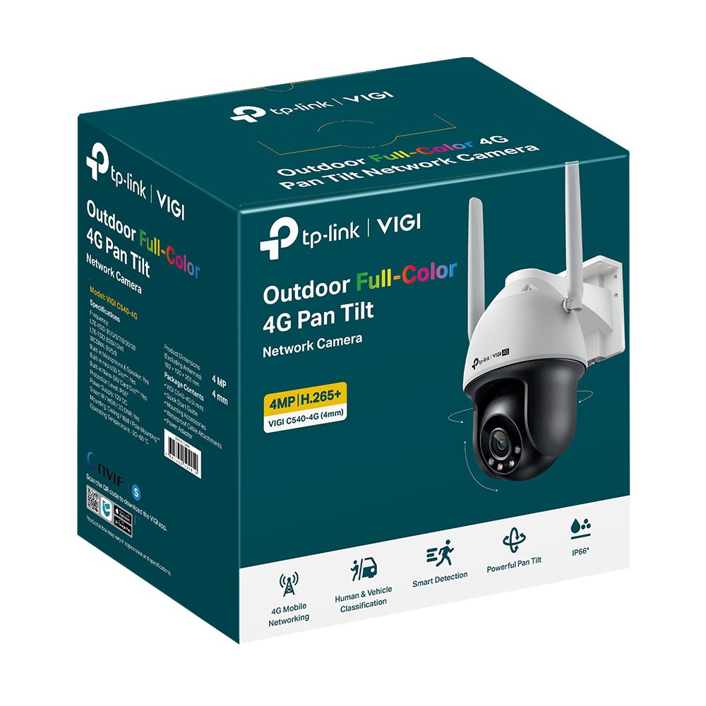 Camara Videovigilancia TP-LINK VIGI 4G E WIFI EXTERIOR 4MP C540