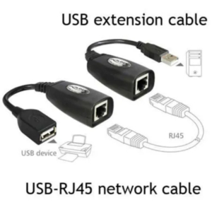 Extensão USB1.1 ativo via cabo UTP CAT5e-6 até 50m - Nedis CCGB60EXTBK500