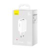 BASEUS GAN5 PRO FAST CHARGER 2C+U 65W EU Branco