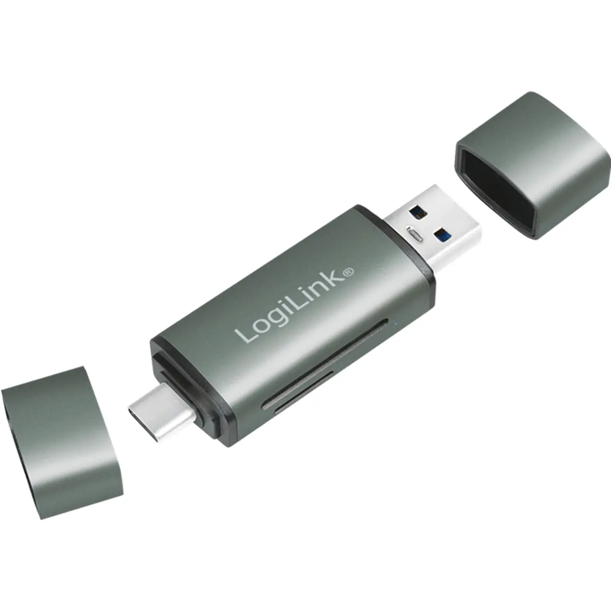Leitor Cartoes LOGILINK USB A 3.0 USB C SD-MICROSD CR0043