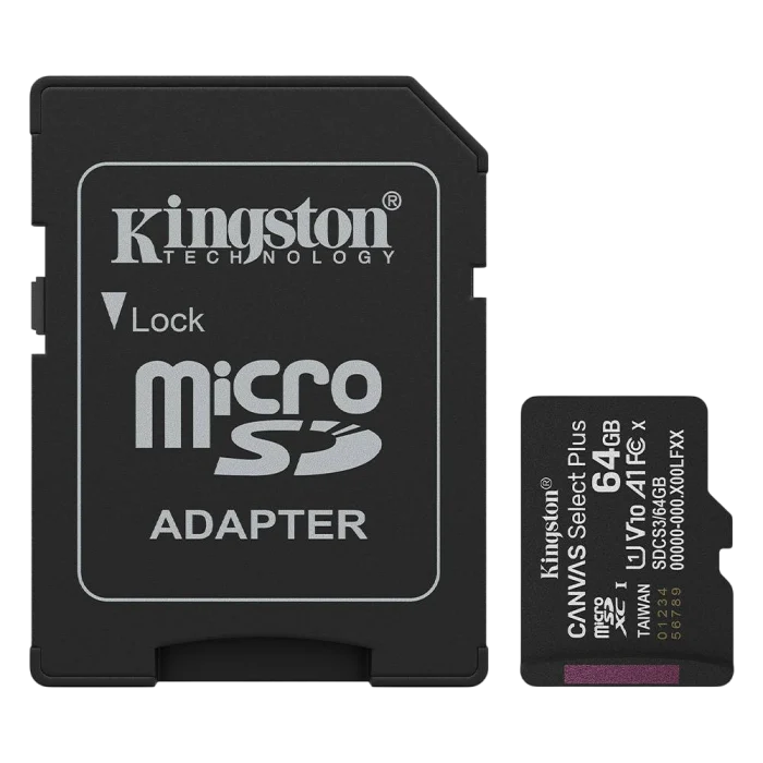 cover MicroSD Kingston 64GB Canvas Select PLUS SDCS UHS-I 100MBs