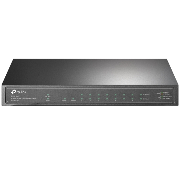cover Switch TP-Link 10-PORT GIGABIT DESKTOP SWITCH WITH 8-PORT POE+