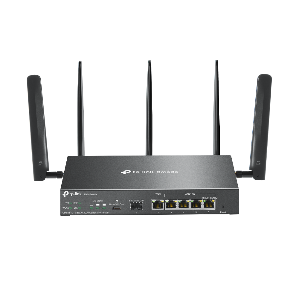 TP-LINK OMADA ROUTER 4G+ CAT6 AX3000 GIGABIT VPN
