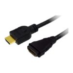 CABO HDMI M PARA HDMI F HIGH SPEED ETHERNET 0.3M GOLD