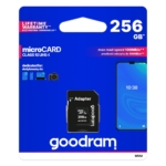 Micro SD GOODRAM 256GB cl10 UHS + adaptador