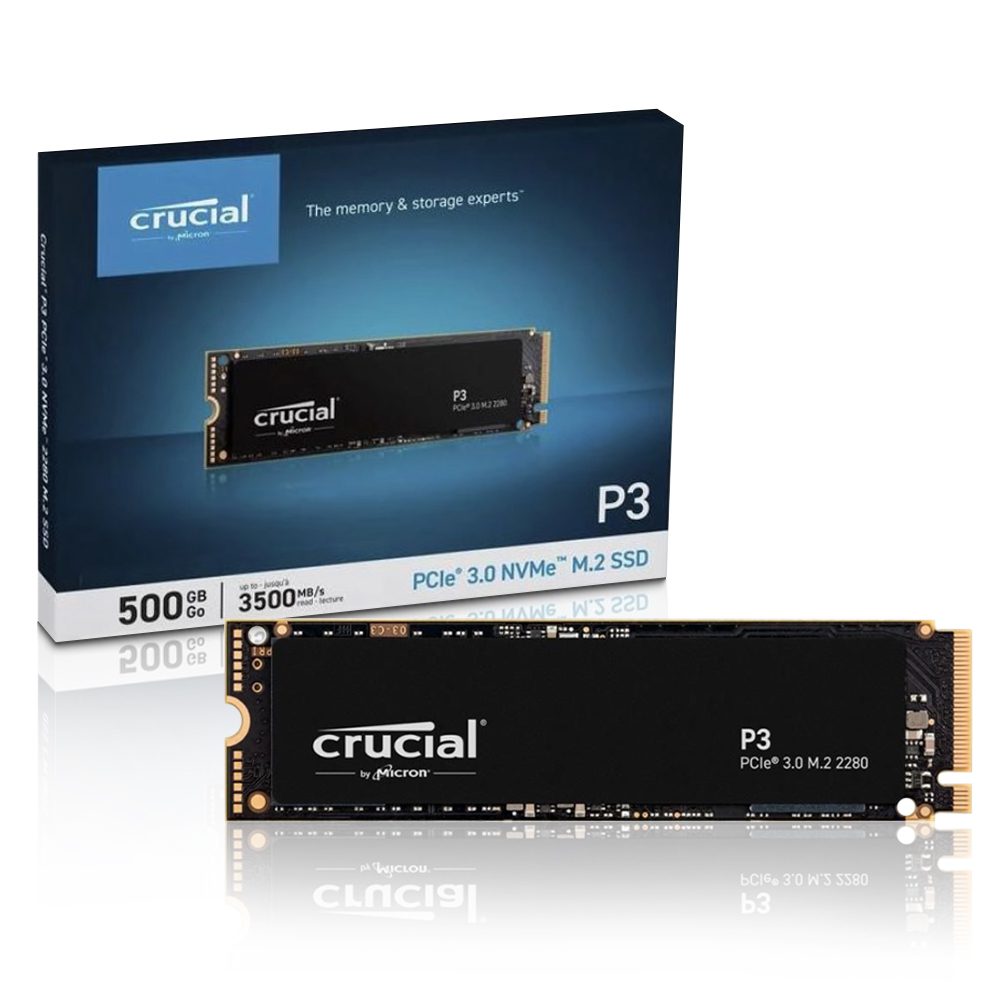 DISCO SSD NVME M.2 2280 CRUCIAL P3 500GB